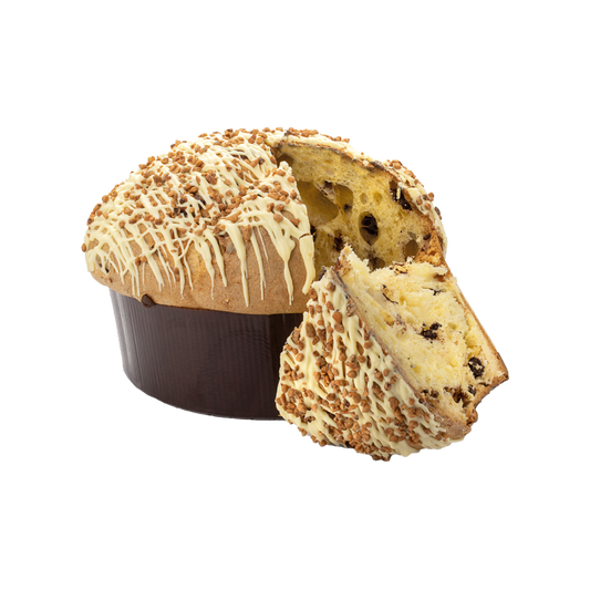 Panettone Tre Cioccolati Muzzi - Fondente, Latte e Bianco con Nocciole