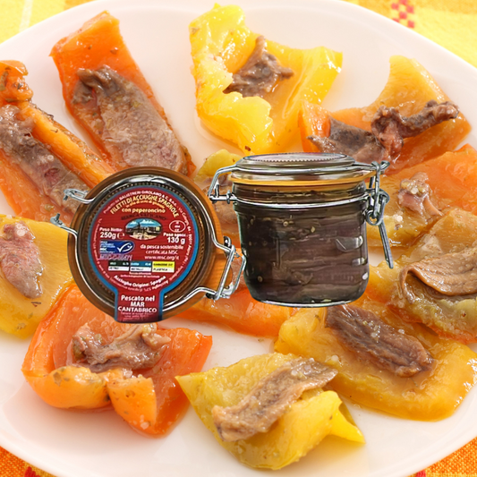 Filetti di acciughe del Cantabrico