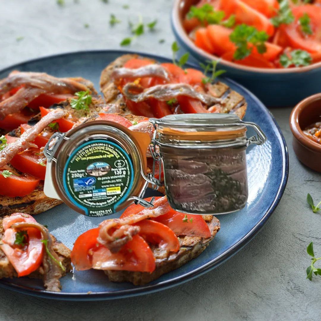 Filetti di acciughe del Cantabrico