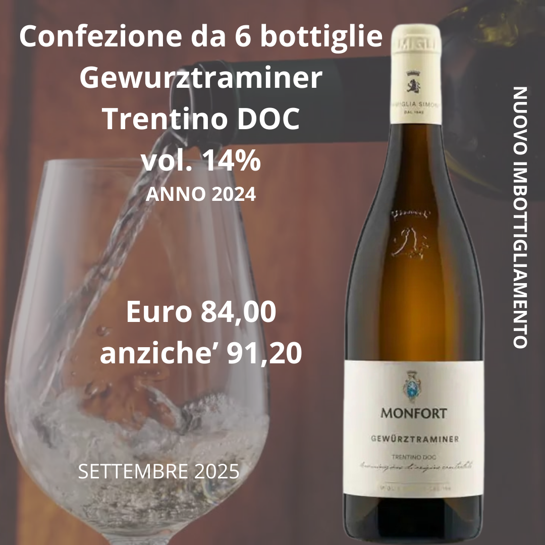 Confezione da 6 Gewurztraminer Monfort
