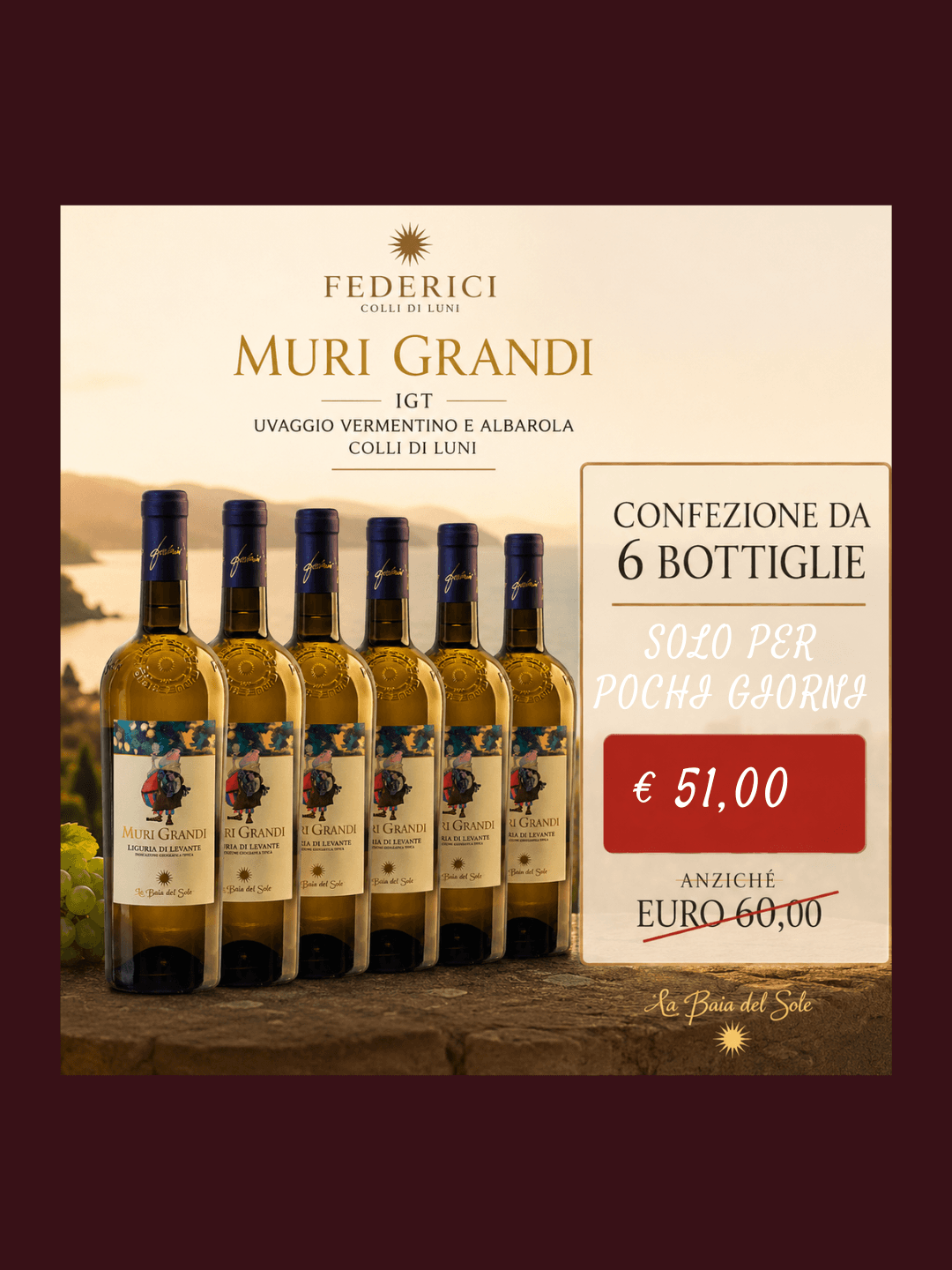 Muri Grandi IGT Colli di Luni - Confezione 6 Bottiglie cl. 750