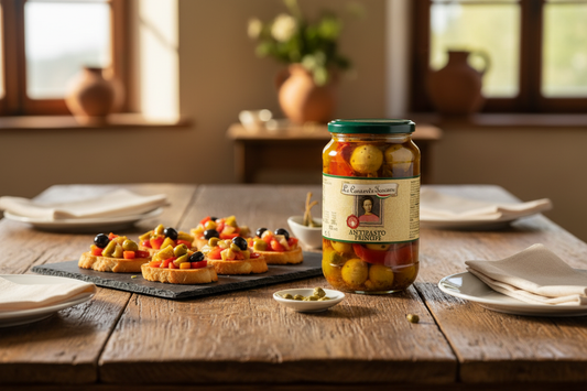 Antipasto Principe - tavola con tartine