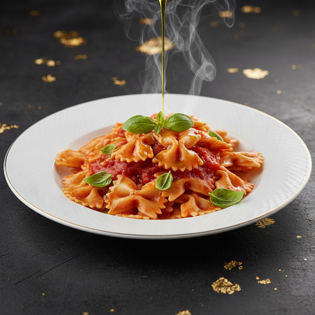 Farfalloni al sugo di pomodoro