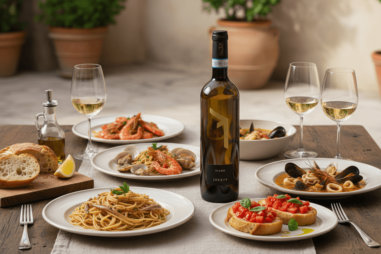 Fiano Janare - Tavola con Pesce e Aperitivi