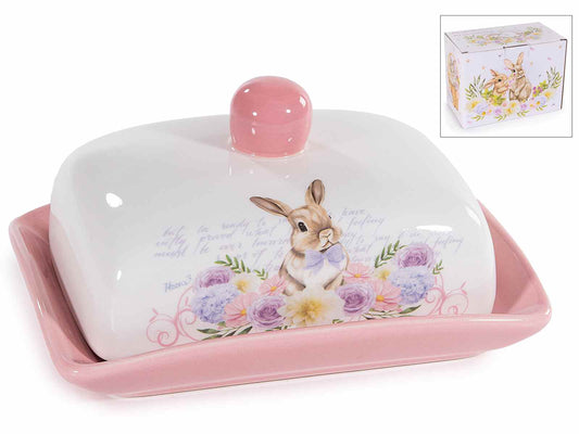 Burriera Ceramica Coniglietto con Ovetti