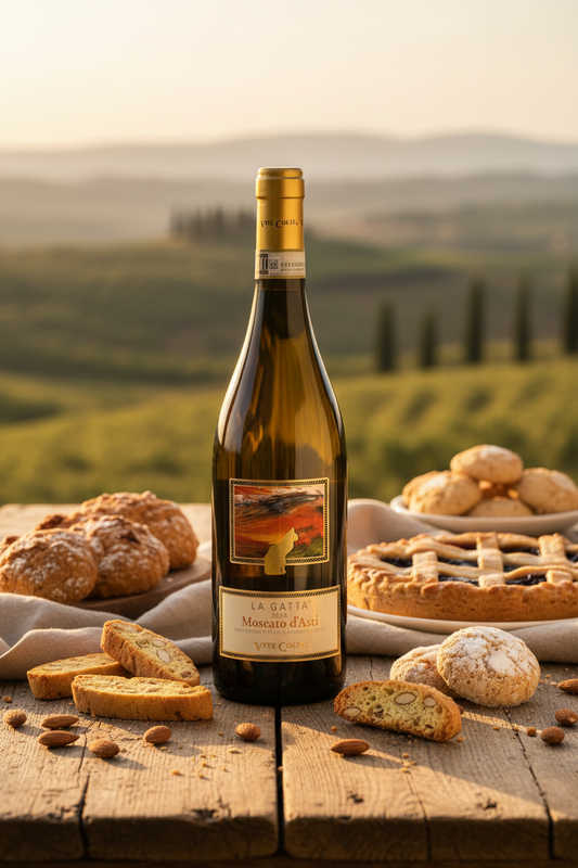 La Gatta Moscato d'Asti con dolci