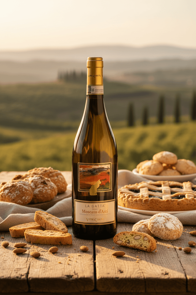 La Gatta Moscato d'Asti con dolci