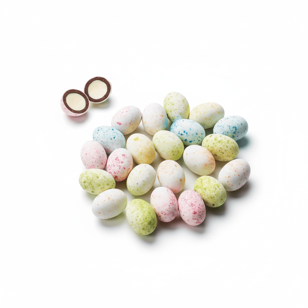 Ovetti Cioccolato Sfondo Bianco