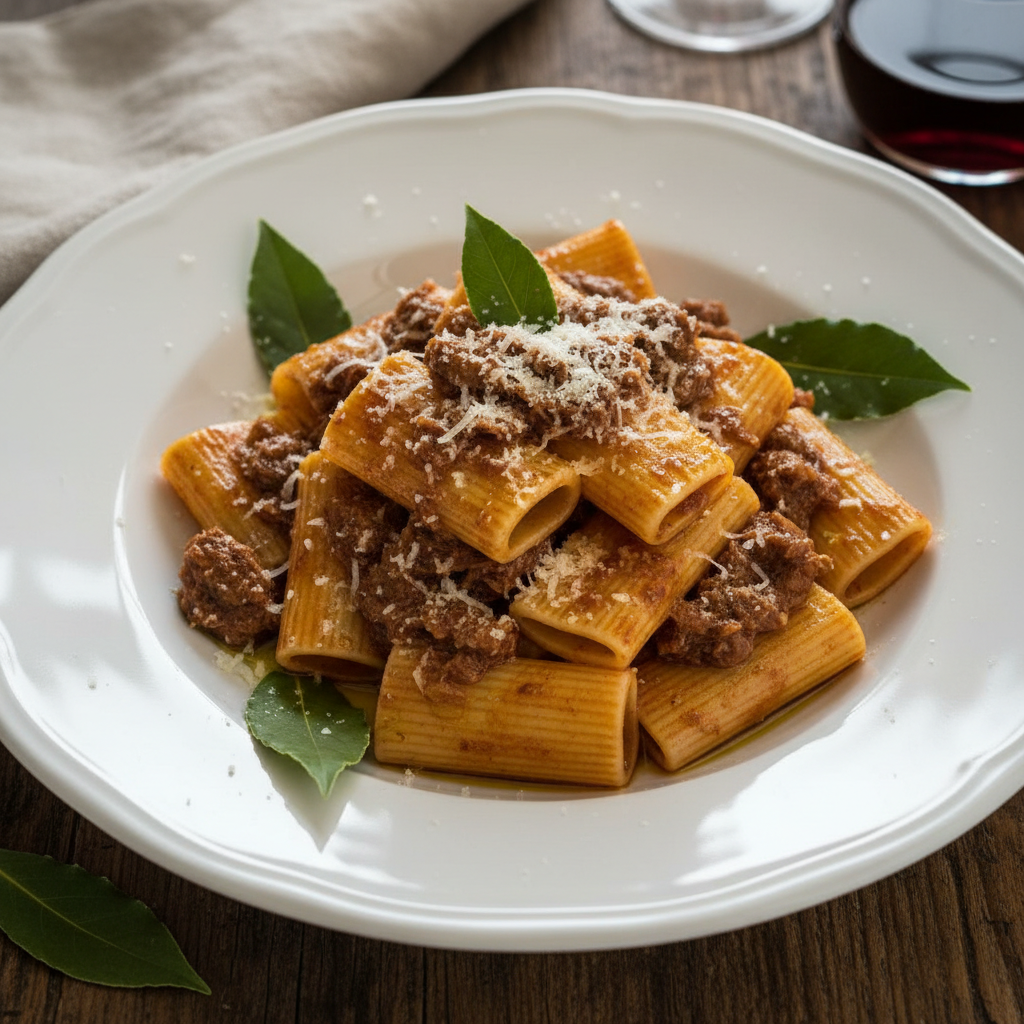 Paccheri al Ragù di Cinghiale