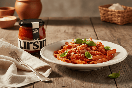Pesto Rosso Ursini - penne al pesto rosso