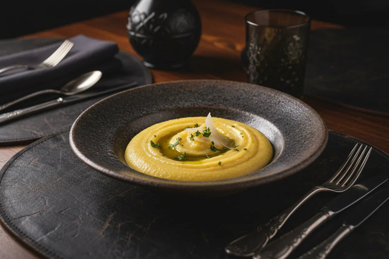 Piatto di polenta tradizionale