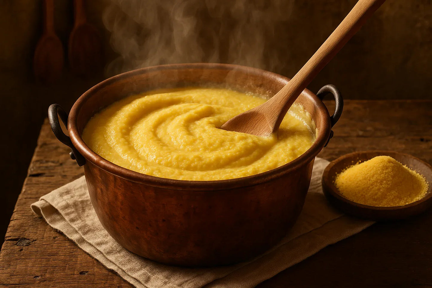 Polenta in cottura