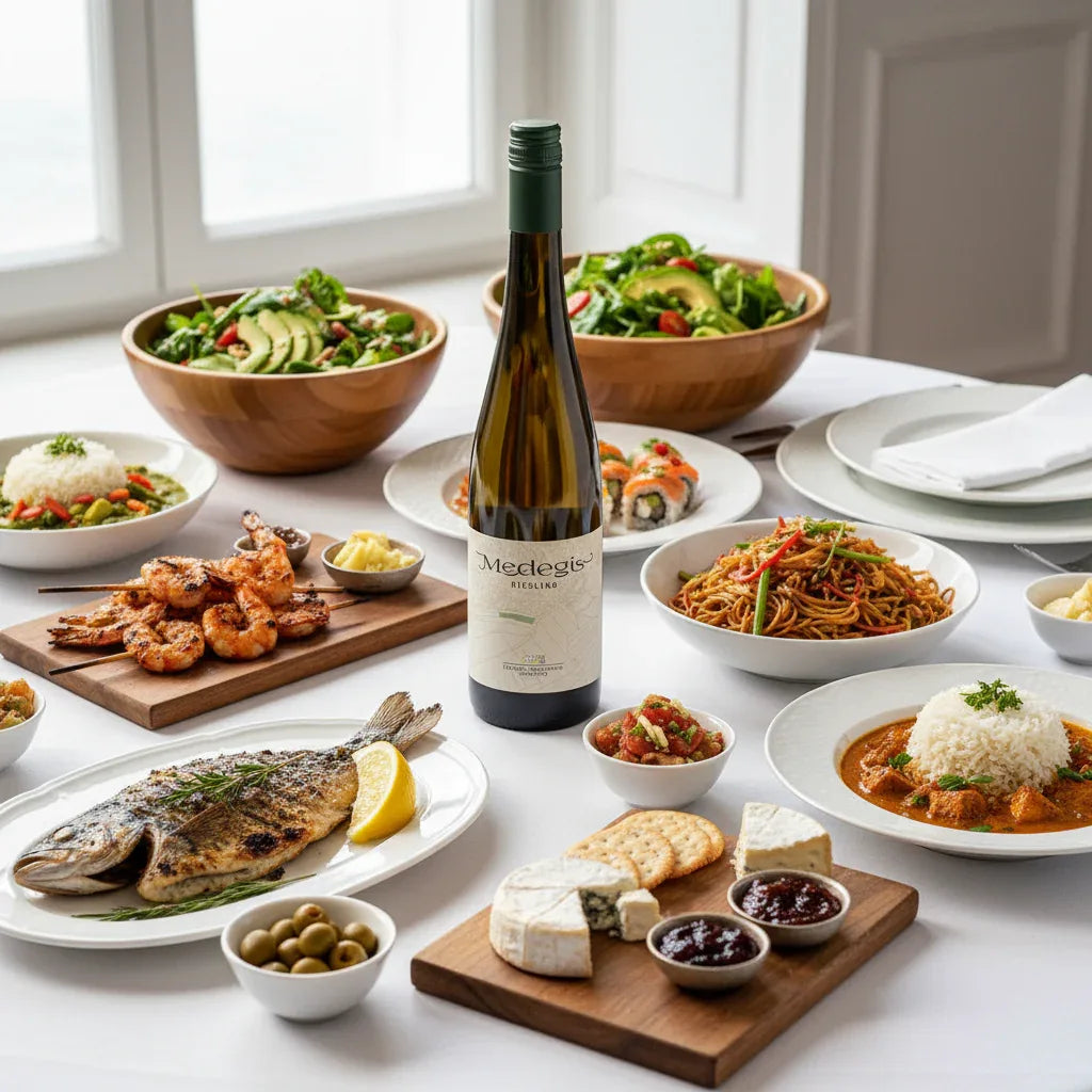 Riesling Medegì con abbinamenti gastronomici