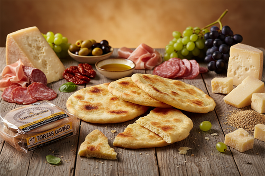 Schiacciatine Tortas Gaviño – Tavola con Antipasti