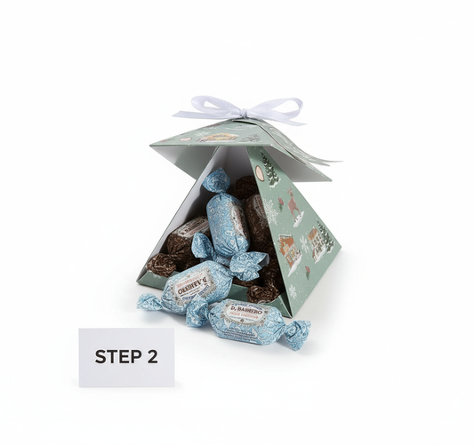 Step 2: Piramidina semi-aperta con cioccolatini Barbero