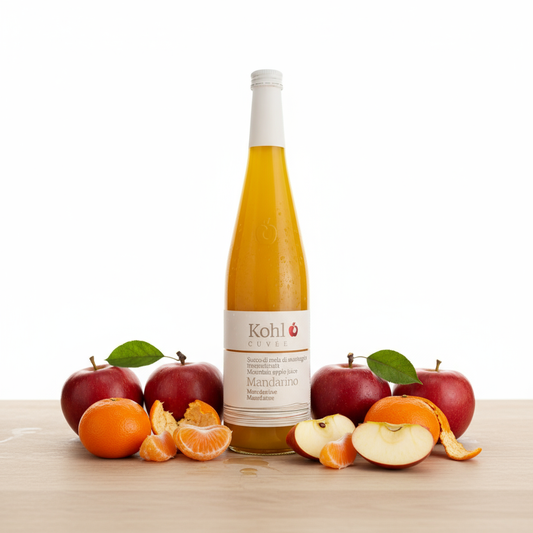 Succo di Mela e Mandarino con frutta fresca