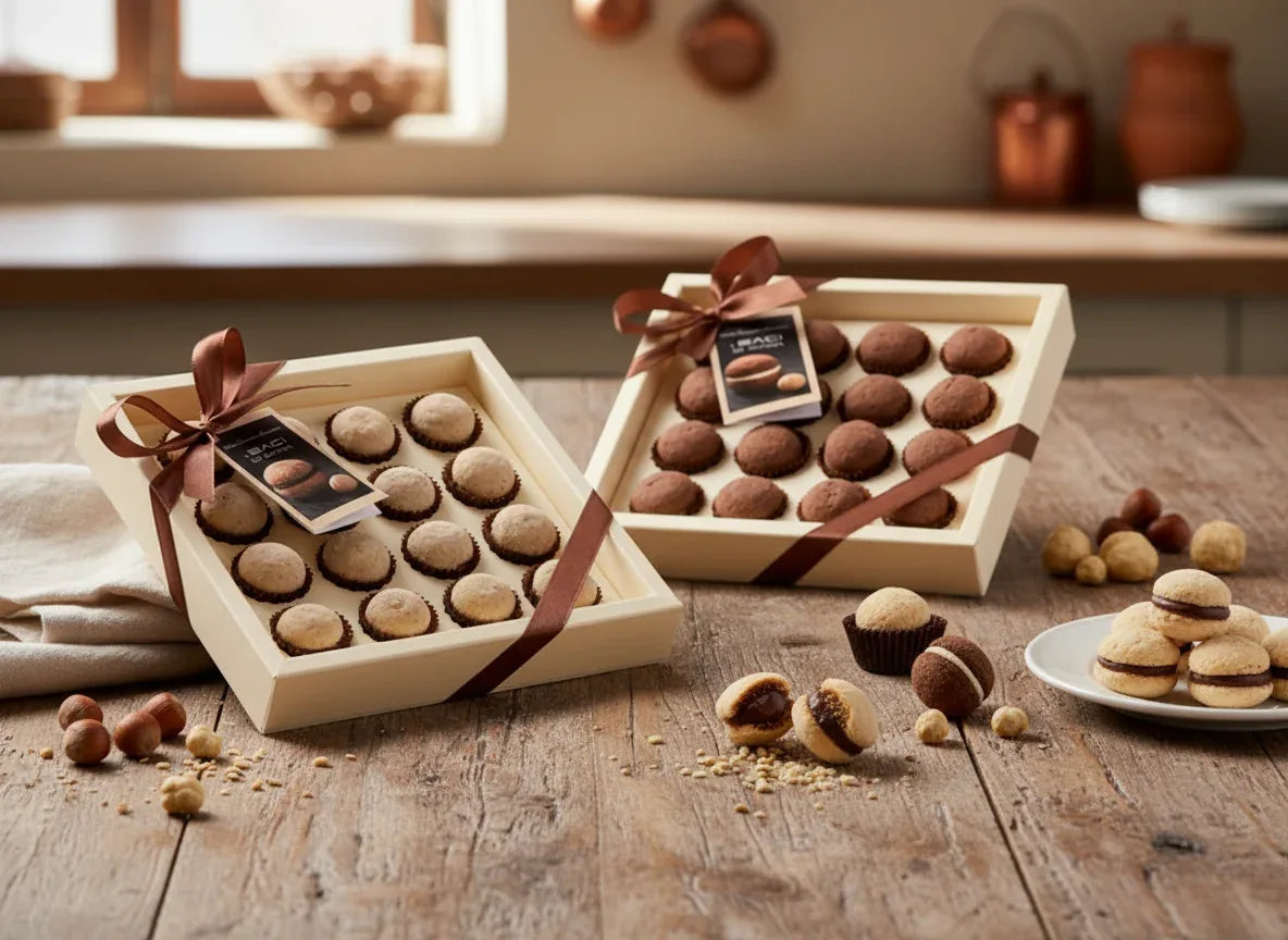 Tavola con Baci di Dama - Antica Torroneria Piemontese