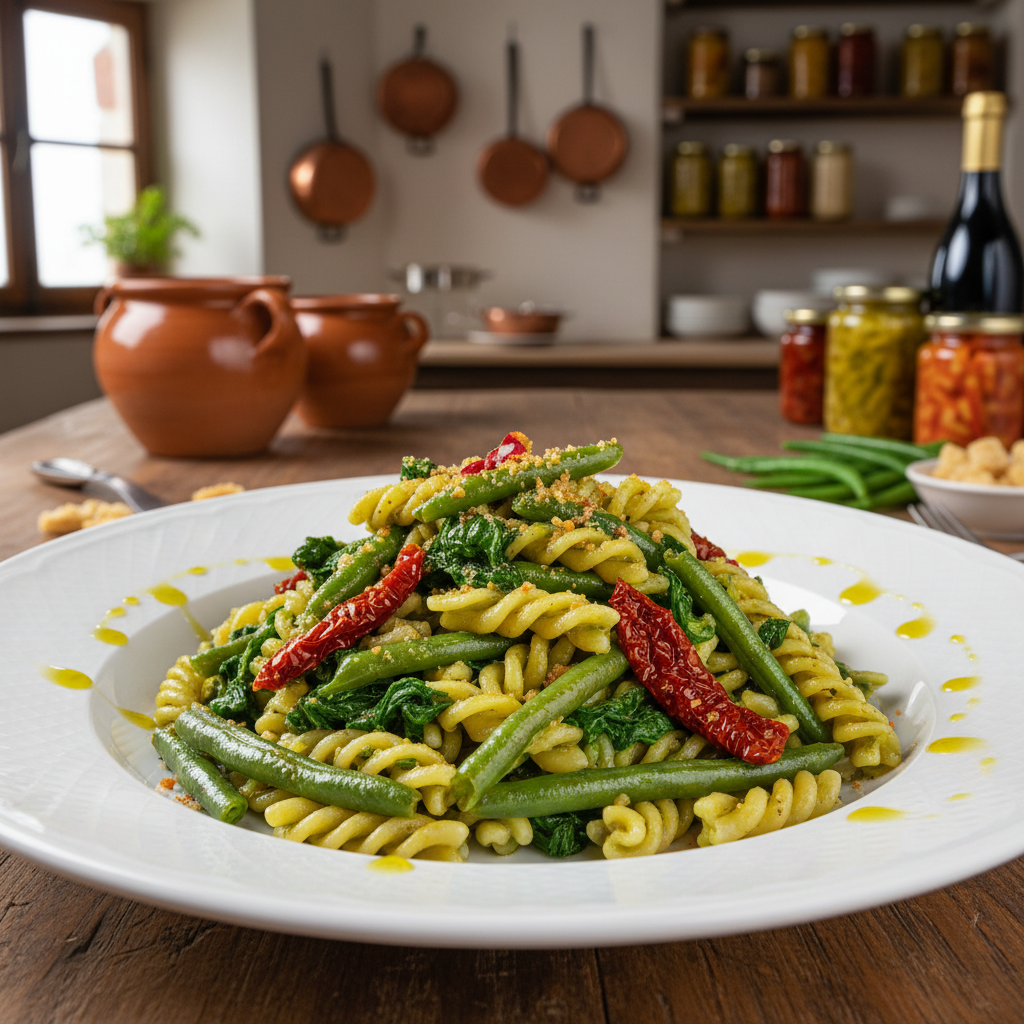 Trofie al sugo di cime di rapa