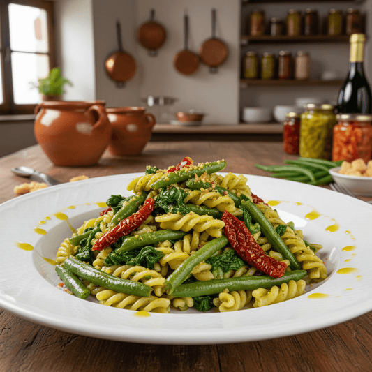 Trofie al sugo di cime di rapa