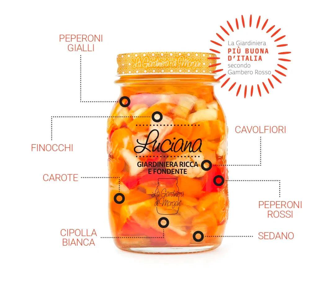 Giardiniera di Luciana 500ml in Olio – Morgan