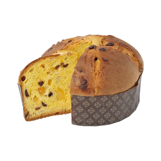 Panettone Pere e Cioccolato Muzzi - Pere Semicandite e Gocce di Cioccolato