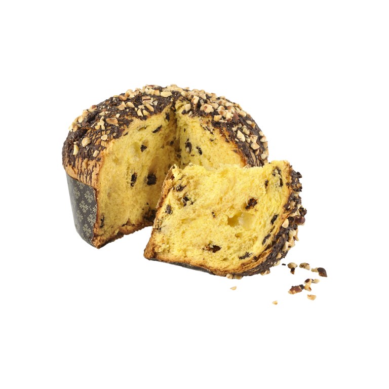 Panettone Gran Cioccolato con granella di nocciole – 1 kg
