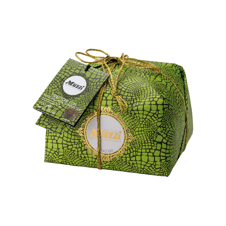 Panettone Pistacchio Muzzi - Crema Pistacchio Verde di Bronte