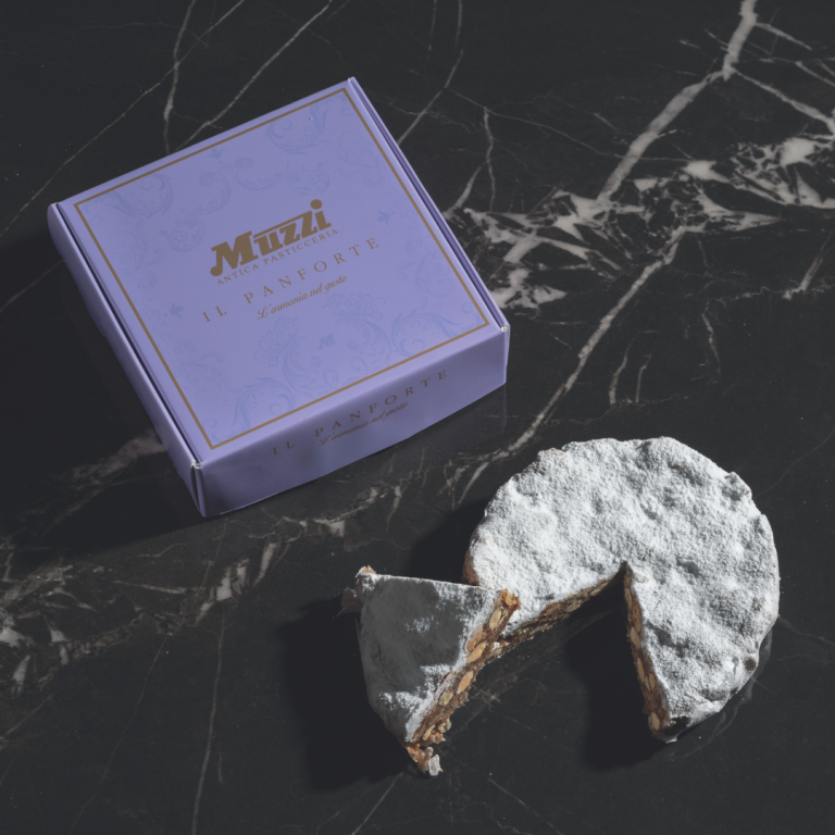Panforte Muzzi 300g - Mandorle e Scorze di Agrumi Canditi | Antica Pasticceria