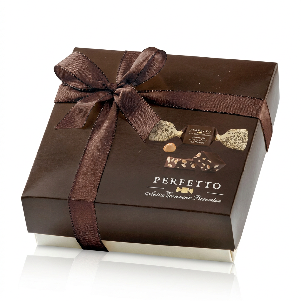 Cioccolatini Perfetto in Astuccio Regalo Colore – Antica Torroneria Piemontese 125 g