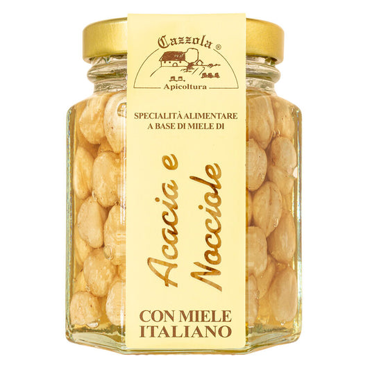 Miele di acacia con nocciole