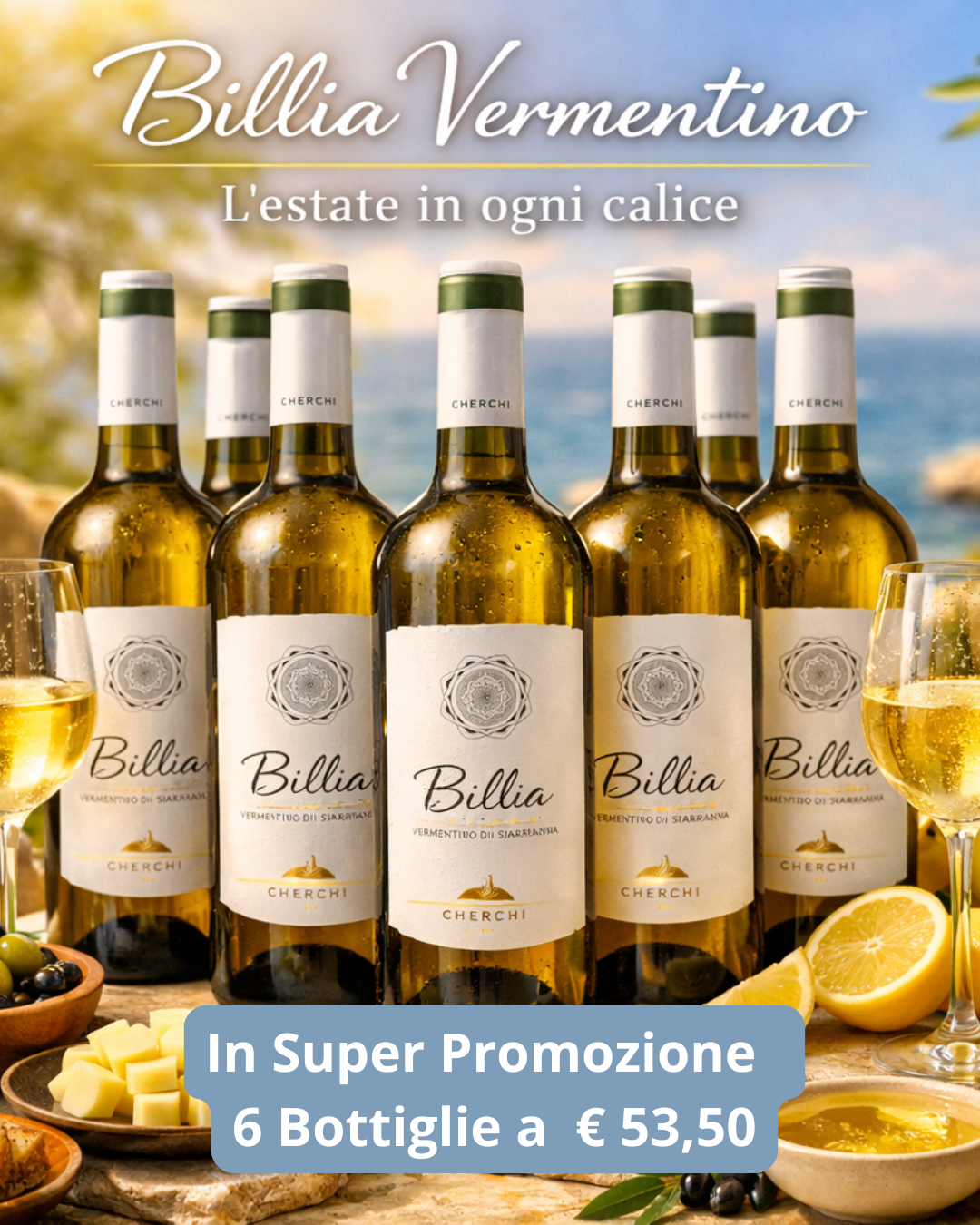 Confezione Promo 6 Vermentino di Sardegna DOC "Bilia"