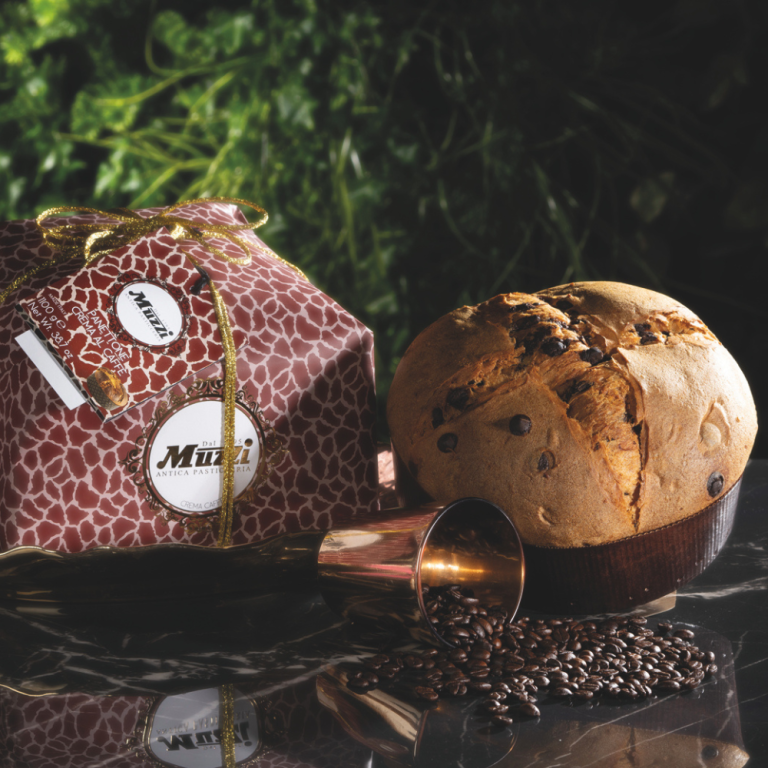 Panettone Crema al Caffè Muzzi - Gocce di Cioccolato al Caffè 1.1kg
