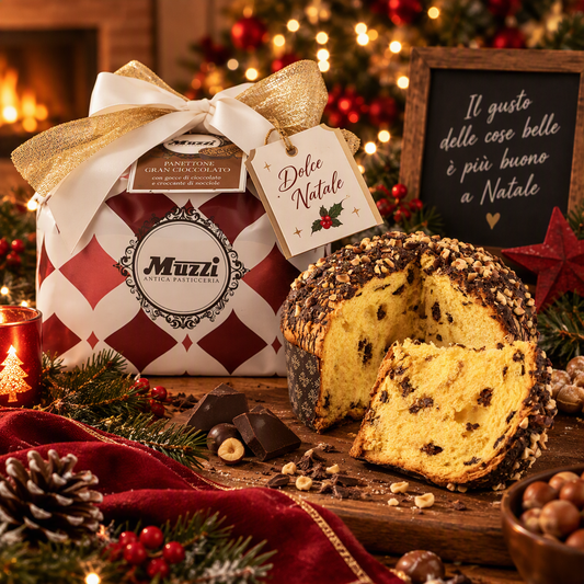 Panettone Gran Cioccolato con granella di nocciole – 1 kg