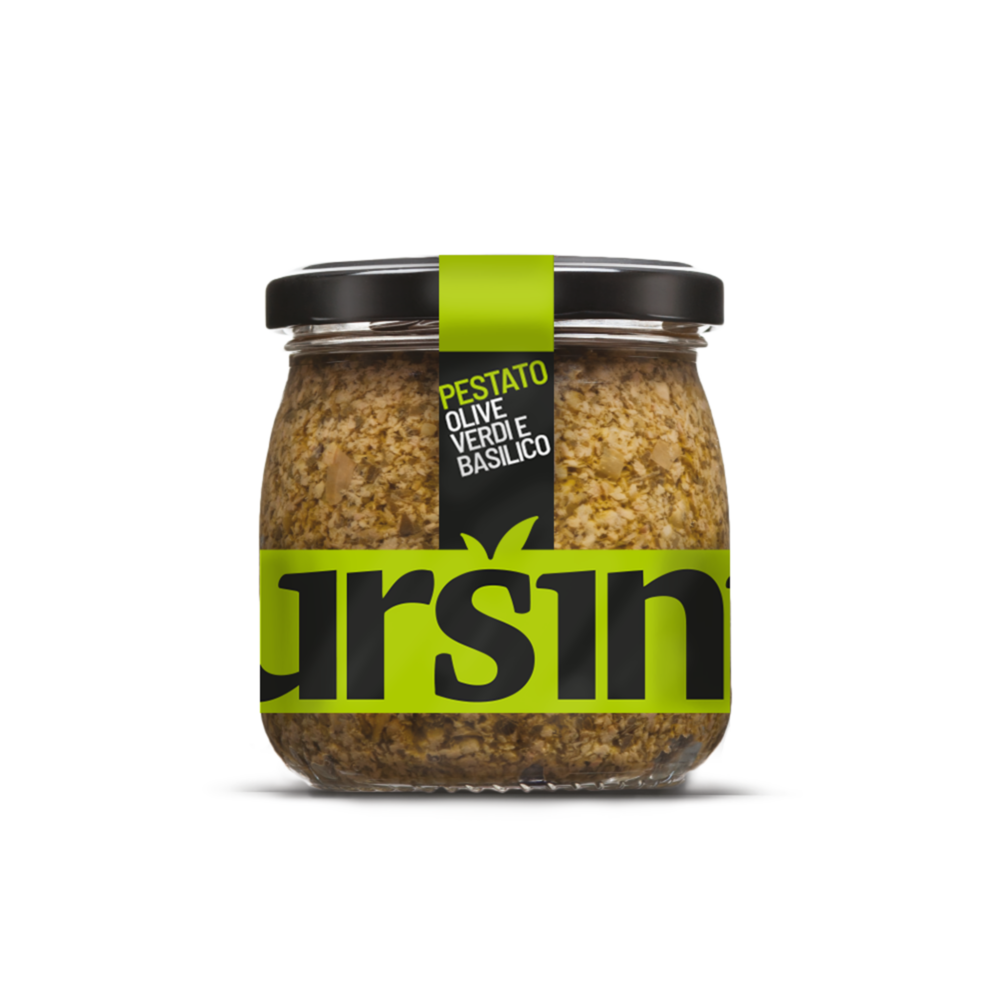 Pestato per Bruschetta 170g - Pomodoro Fresco, Olive e Basilico