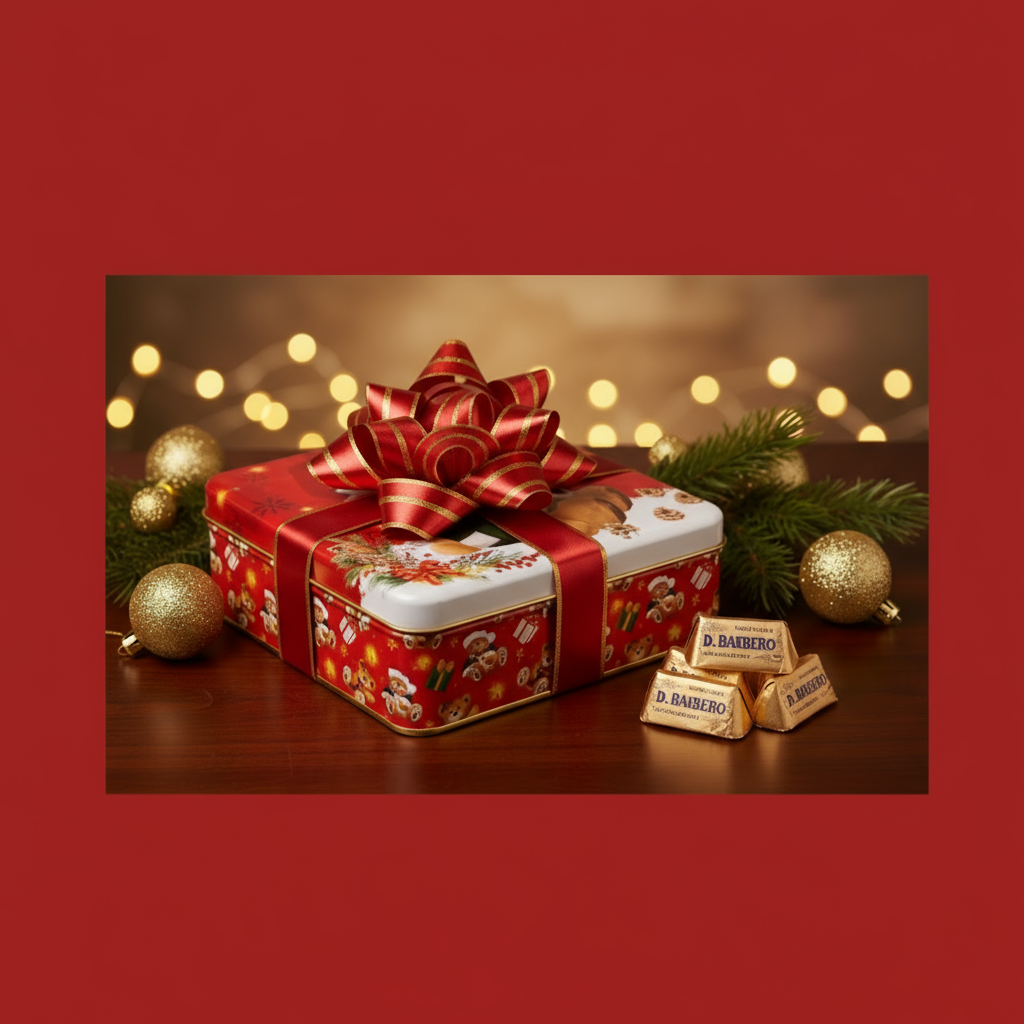 Scatola Natalizia con Gianduiotti Barbero
