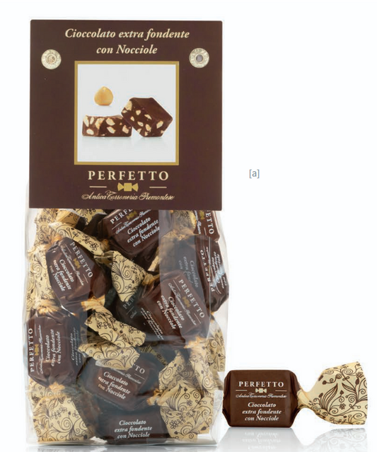 Perfetto Extra Fondente 150g - Cioccolatino con Nocciole - Antica Torroneria Piemontese