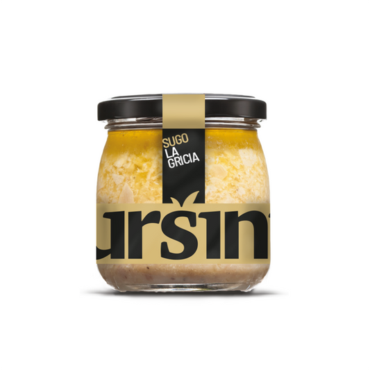 Sugo alla Gricia Ursini 170g - Ricetta Tradizionale Romana con Guanciale e Pecorino DOP