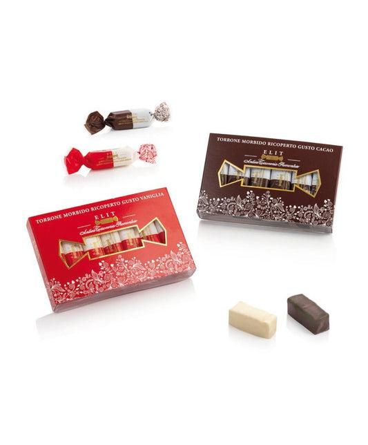 Torroncini Morbidi Vaniglia e Cacao Elit – Confezione Regalo 80 g