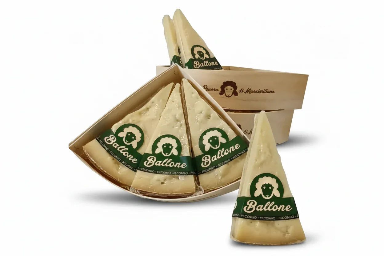 Ballone Pecorino su sfondo bianco