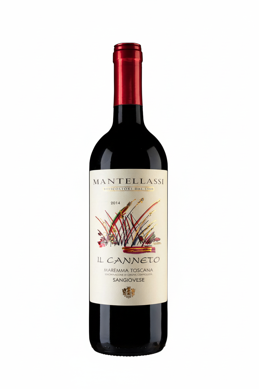 Bottiglia Il Canneto Sangiovese Maremma Toscana Mantellassi