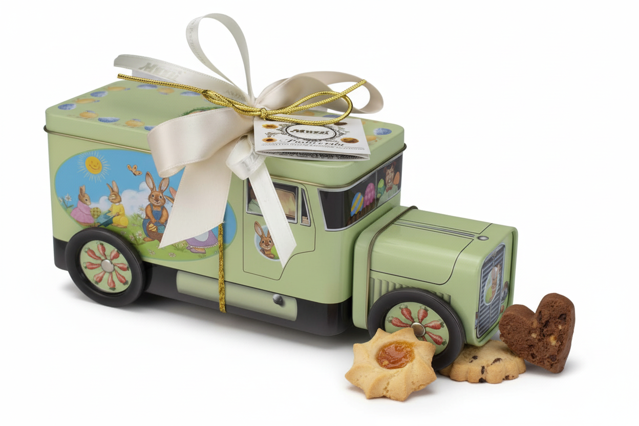 Camioncino Latta Muzzi Sfondo Bianco