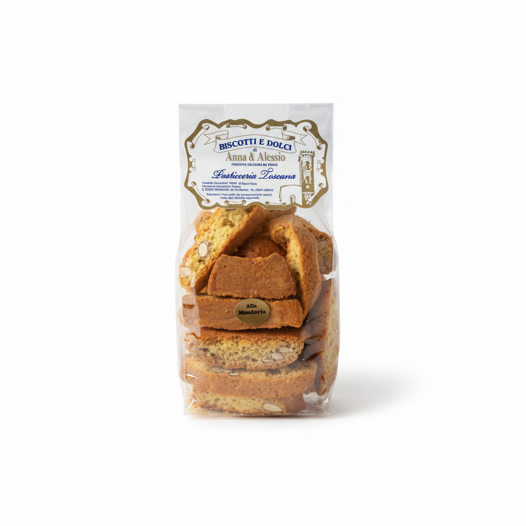 Cantuccini Anna & Alessio Sfondo Bianco