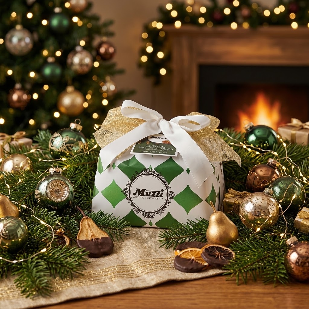 Panettone Pere e Cioccolato – 1 kg
