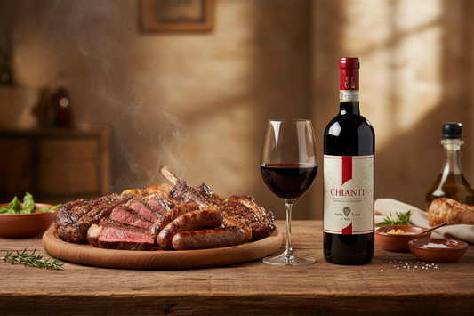 Chianti con grigliata di carne