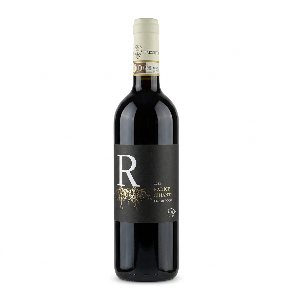 Chianti Radice Barsottini su sfondo bianco