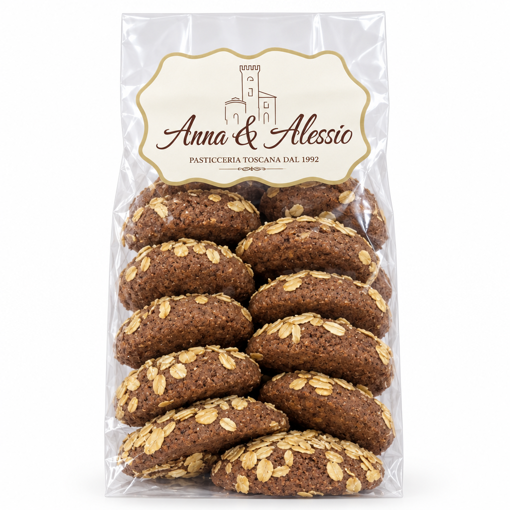 Cookies al cioccolato e avena, foto prodotto quadrata
