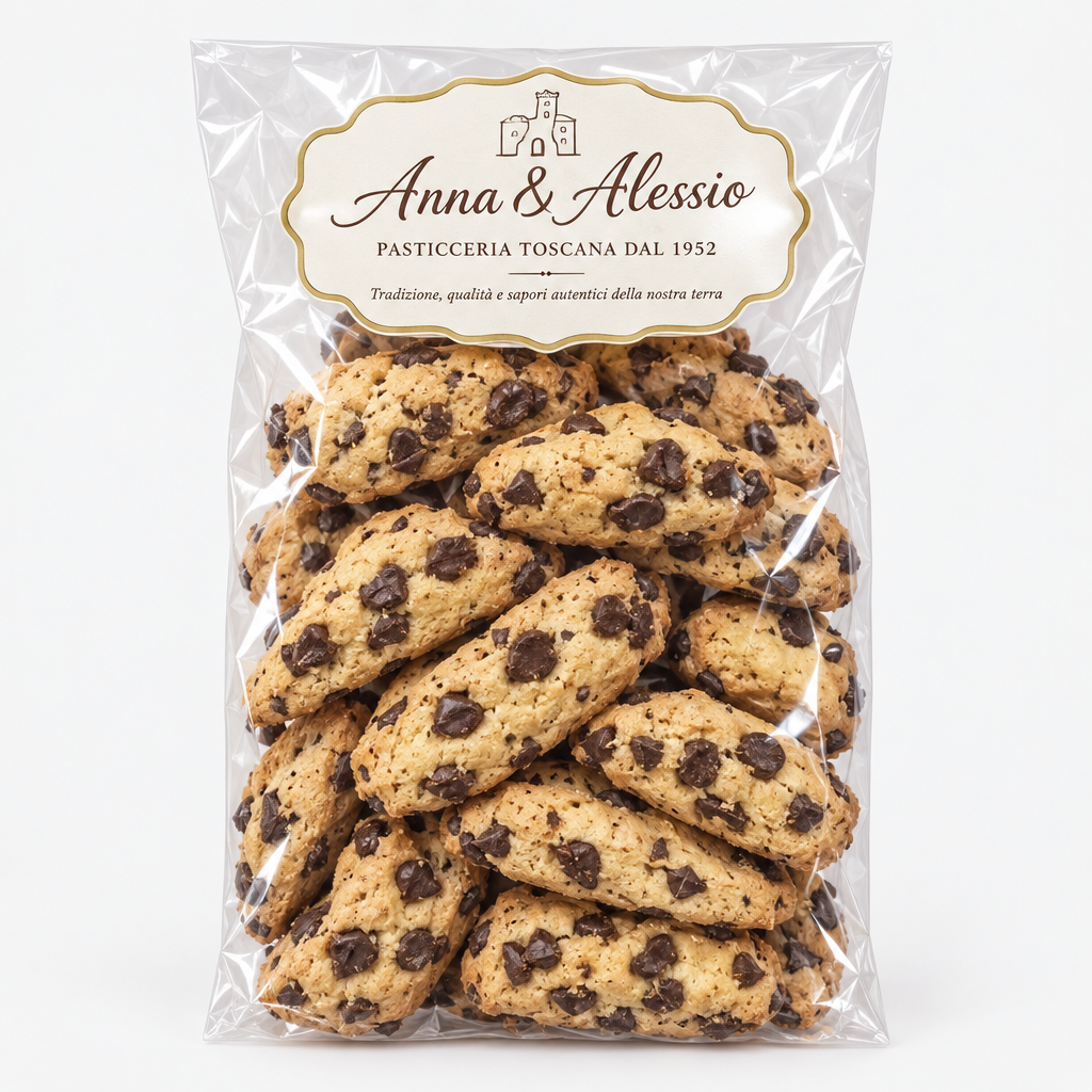 Cookies al cioccolato, foto prodotto quadrata