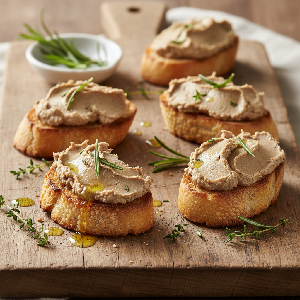 Crostini con Paté di Carne