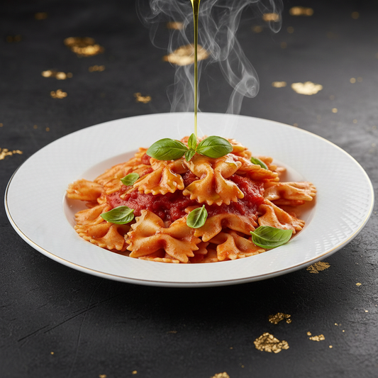 Farfalloni al sugo di pomodoro