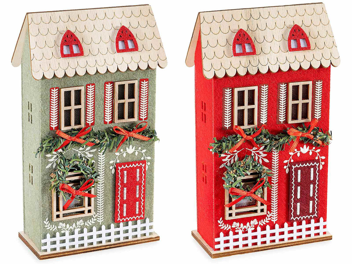 Dolce Casetta di Natale con Luci LED e Cuneesi al Rum Baratti & Milano – 150 g